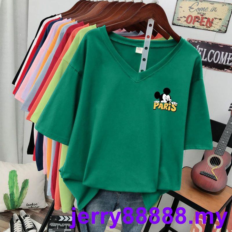 Plus Áo Thun Cotton Dáng Rộng Ngắn Tay Thời Trang Nữ 200kg -0316 | BigBuy360 - bigbuy360.vn