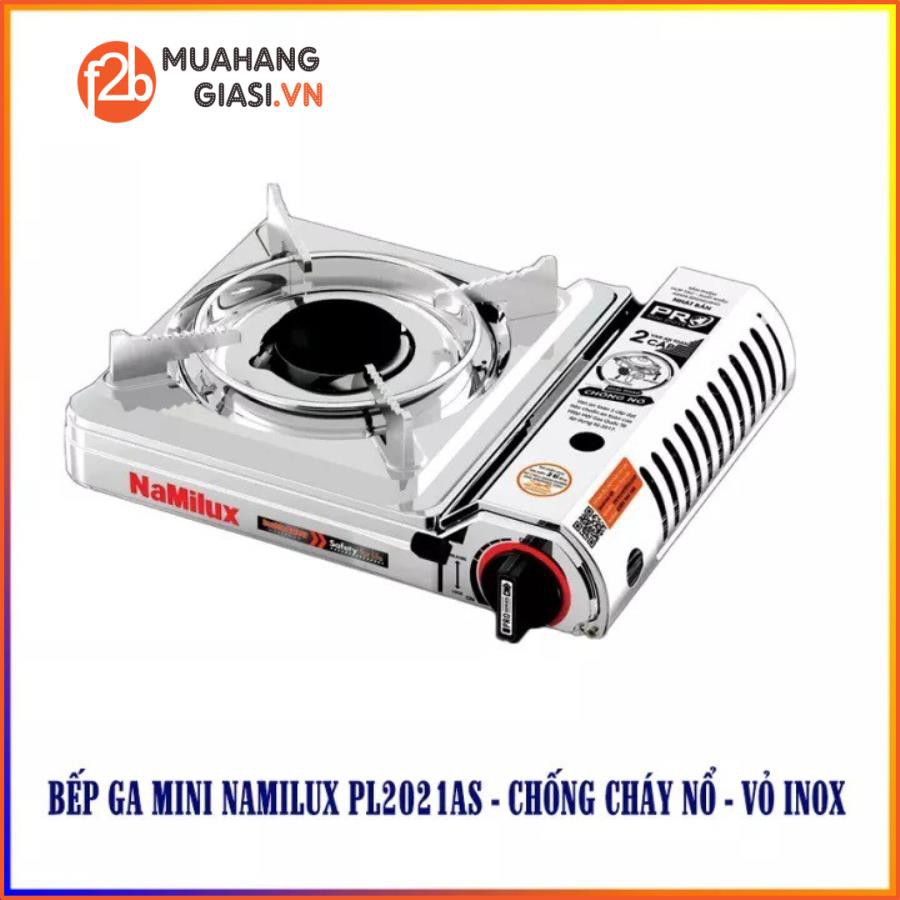 [ HCM - MPVC ] Bếp Gas Chống Nổ Mini INOX Namilux 2021AS - 1921AS Tự Động Ngắt Gas, Tiết Kiệm, Bền Bỉ