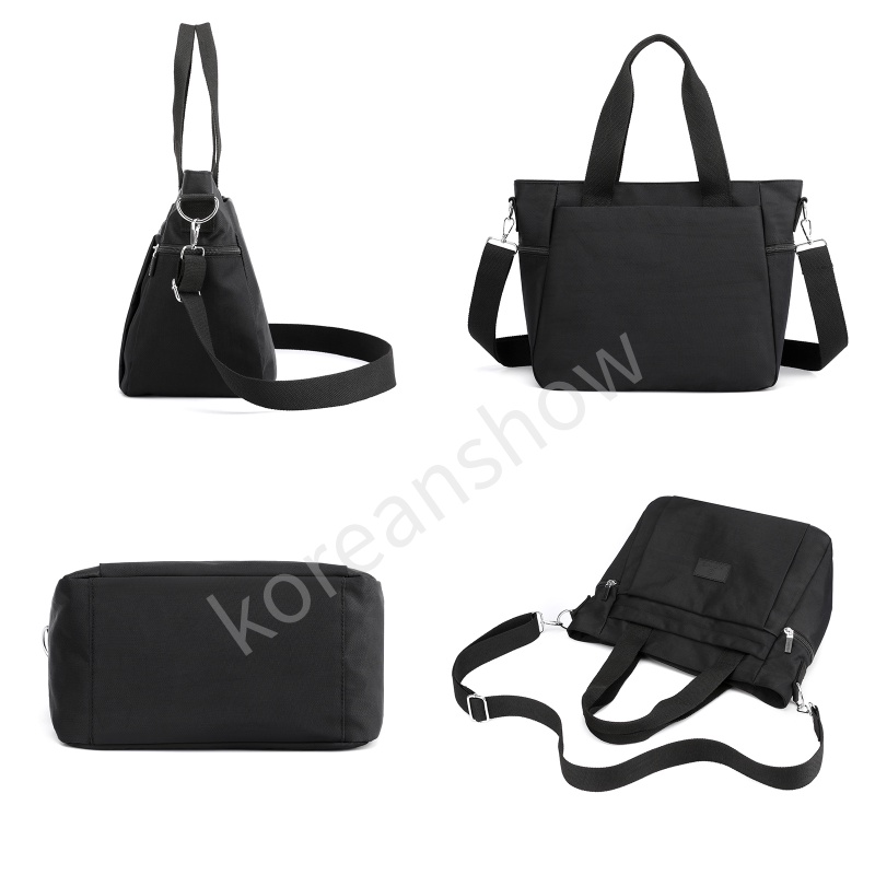 Túi Tote Đeo Vai/Xách Tay Bằng Nylon Chống Nước Nhiều Ngăn Có Khóa Kéo Cho Nữ-63