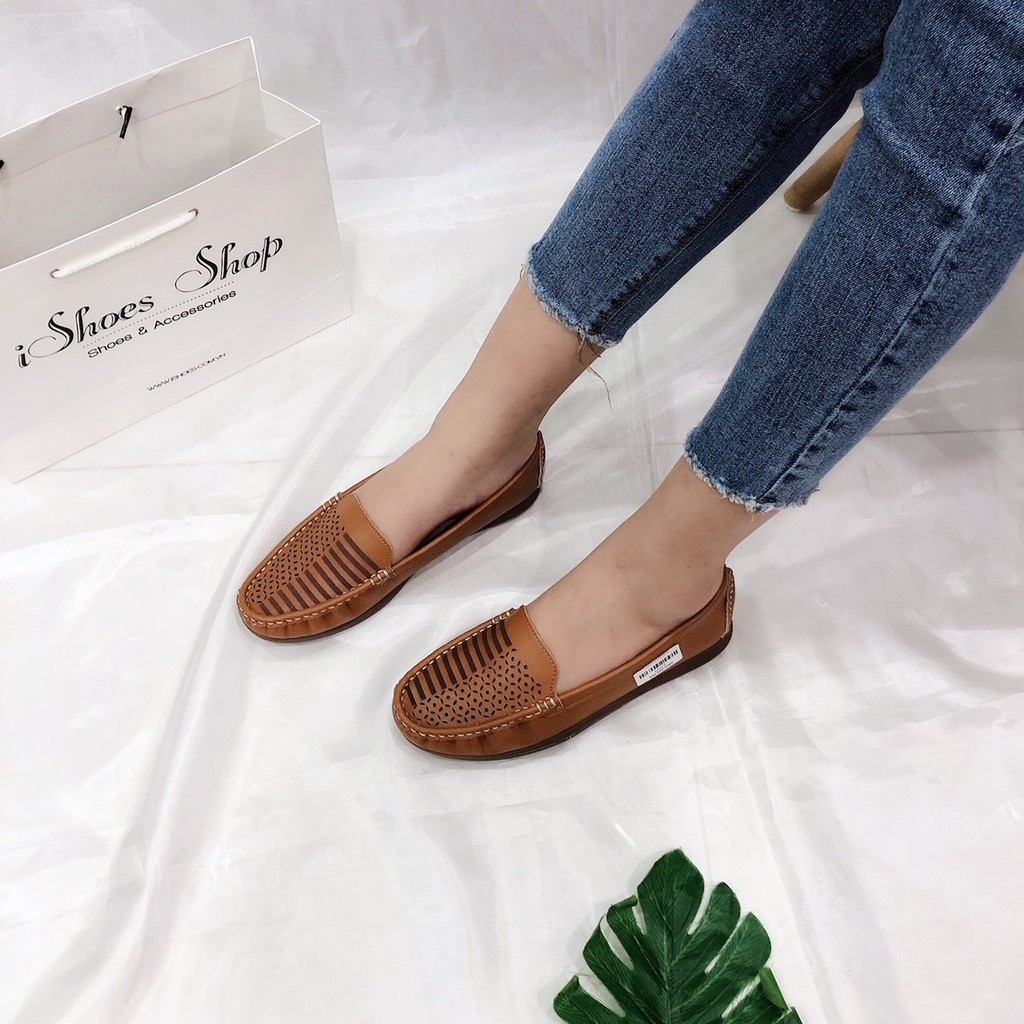 [ẢNH THẬT] GIÀY BỆT MỌI NỮ DA THẬT MONA - B305