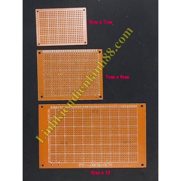 5 cái PCB lỗ 9x15cm phíp đồng 1 mặt