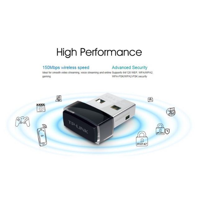 USB THU WIFI TP-Link TL-WN725N ( ĐEN) | BigBuy360 - bigbuy360.vn