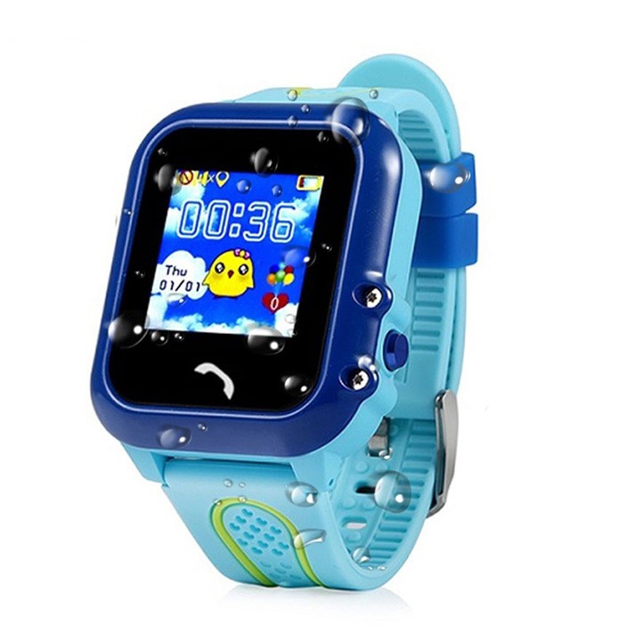 Đồng hồ định vị trẻ em GPS chống nước Wonlex GW400E Xanh
