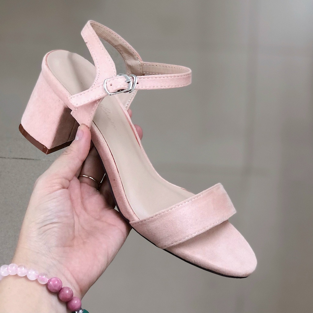 Giày Xăng Đan Nữ - Giày Sandal quai ngang DUBASIC 6 phân VNXK
