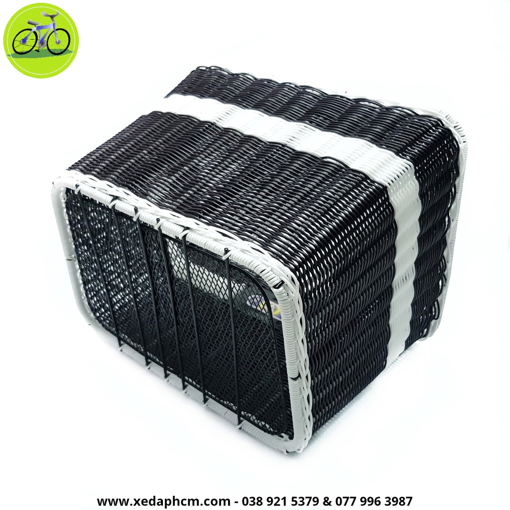 Rổ xe đạp mây, giỏ làm từ mây tổng hợp rất bền đẹp
