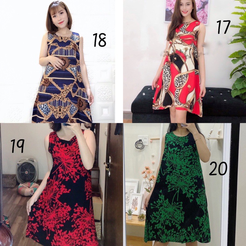 Váy lanh dáng chữ A | BigBuy360 - bigbuy360.vn