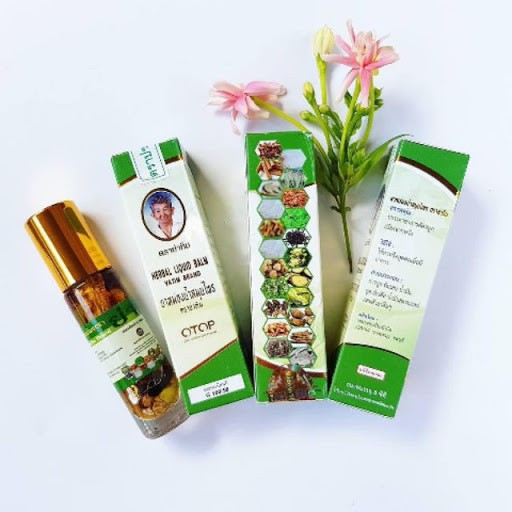 Dầu Bi Lăn ⚡𝗧𝗵𝗮́𝗶𝗹𝗮𝗻𝗱⚡ Dầu Lăn Thảo Dược 22 Vị Herbal Liquid Balm Yatim Brand Otop