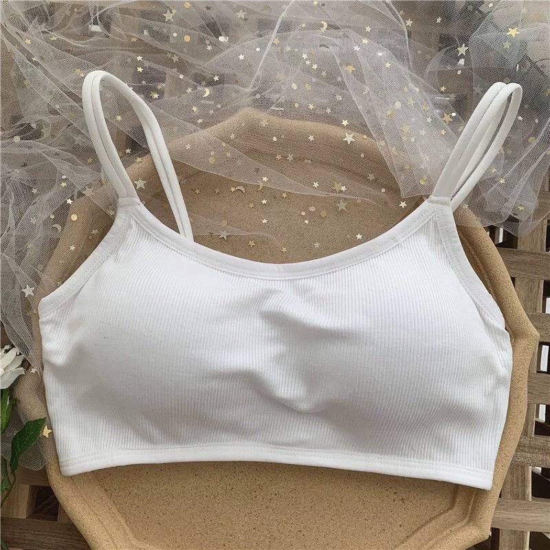 Áo Bra Nữ Áo Lót Nữ gân tăm đúc su hai dây sợi nhỏ nâng ngực gợi cảm mã PASANA022