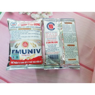 Chế Phẩm Vi Sinh Xử Lý Phế Thải Hữu Cơ EMUNIV (Dạng Bột Xử Lý Phế Thải)
