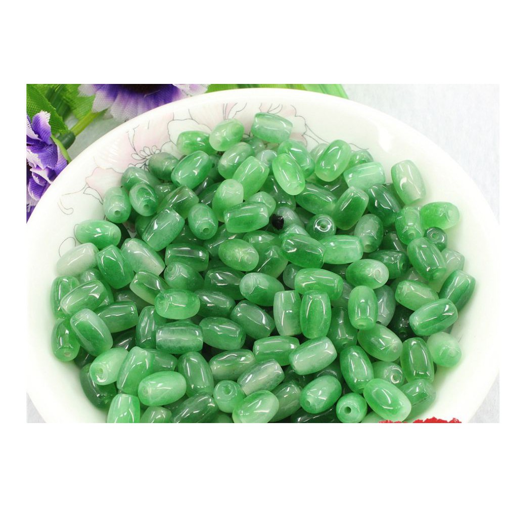 2viên lu thống đá thiên nhiên 8x12mm loại thường