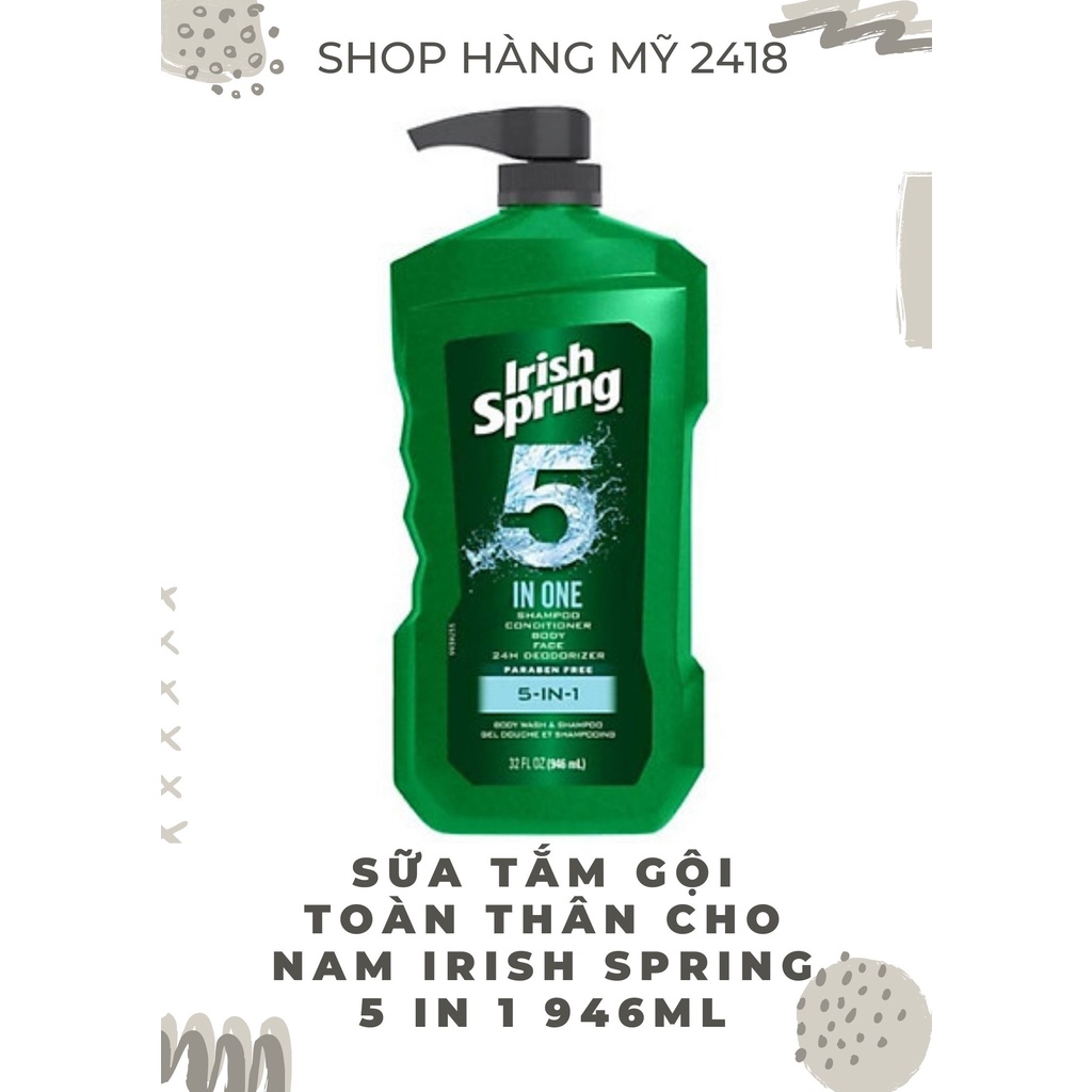 Sữa Tắm nam Irish Spring 946ml Original