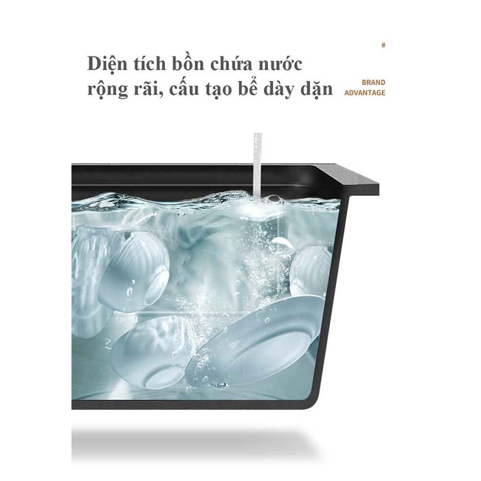 Chậu rửa chén bát Schmidt phun nano đen, xám bạc 1 hố, dày dặn, kháng khuẩn cao cấp – Hàng chính hãng