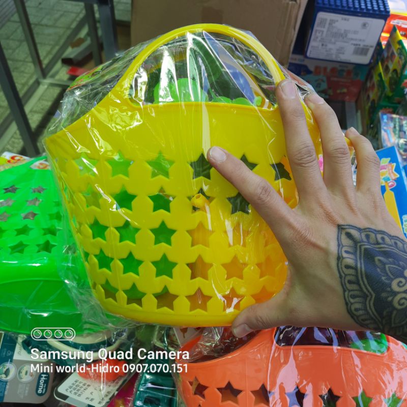 Giỏ trái cây mini đồ chơi đầu hàng bé gái hàng Việt Nam nhựa đẹp