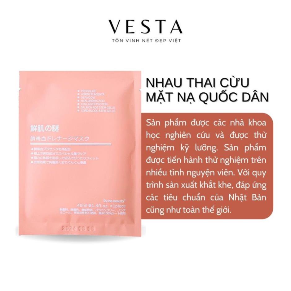 Mặt nạ nhau thai cừu nhật mask giấy rwine dưỡng da dưỡng ẩm 40ml - H.Perfumeshop