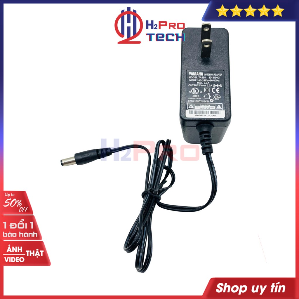 Củ Nguồn 5V 2A, Nguồn Adapter 5V 2A Yamaha Cao Cấp, Dòng Ổn Định, Dùng Cho Tv Box, Camera (Chân Kim/Chân To)-H2Pro Tech
