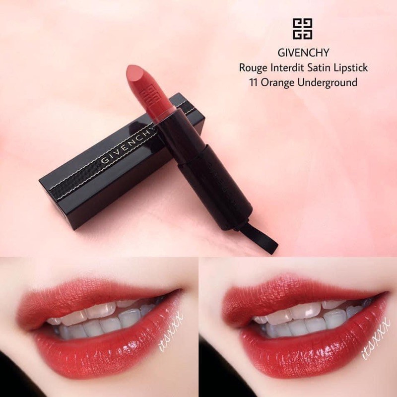 [BILL DUTYFREE] Son Givenchy Rouge Interdit màu 11 Orange Underground