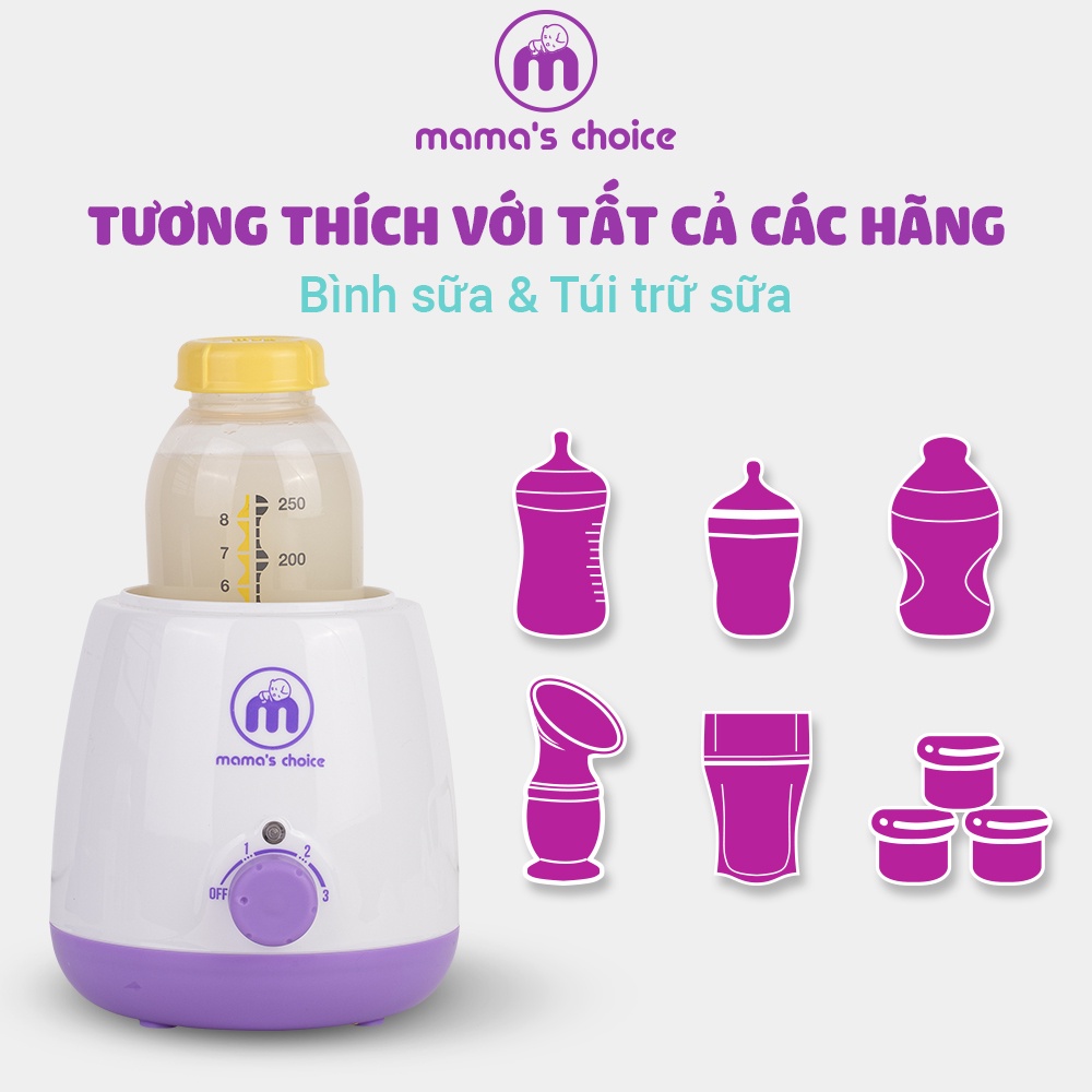 Máy Hâm Sữa Mama’s Choice, Hâm Nóng Sữa Thức Ăn Nhanh và Tiệt Trùng Đồ Dùng Cho Bé, Nhỏ Gọn Dùng Đi Du Lịch, BH 12 Tháng