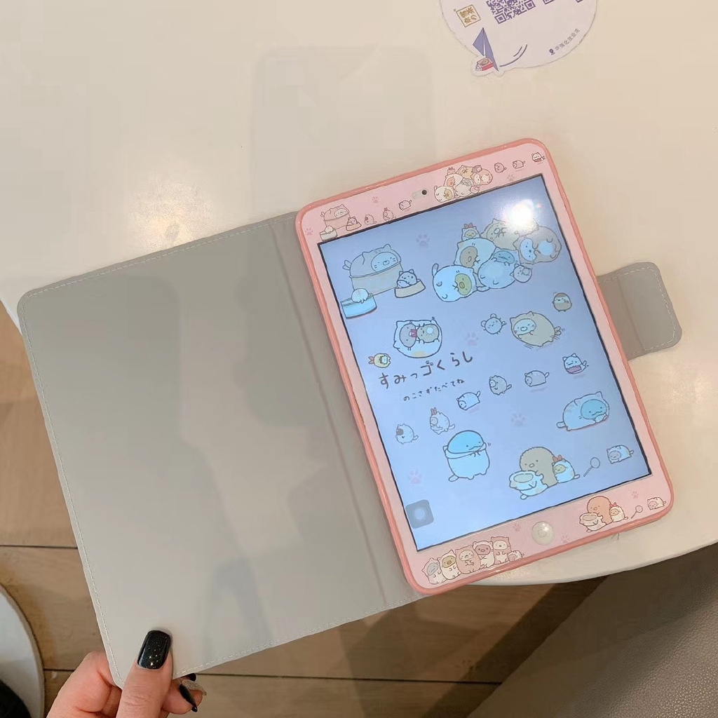 Bao da máy tính bảng hoạt họa + kính cường lực bảo vệ màn hình ipad air Mini 2 3 5 2017 2018 pro 9.7 10.2 10.5 2019 | BigBuy360 - bigbuy360.vn