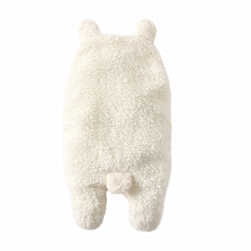 Chăn len lông cừu siêu mềm hình gấu trúc hoạt hình kích thước thu đông cho bé sơ sinh