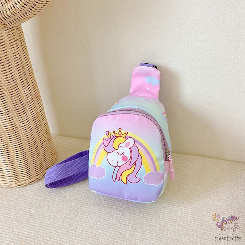 Túi Đeo Hông In Họa Tiết Hoạt Hình Phong Cách Hàn Quốc Cho Bé