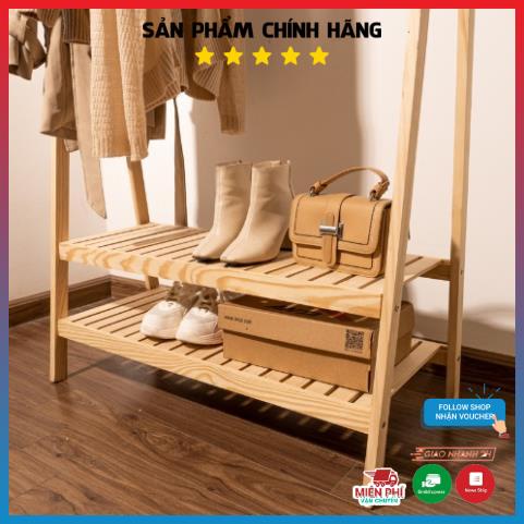 Kệ Gỗ Chữ A 1-2 tầng, kệ gỗ đa năng, treo quần áo, để đồ tiện dụng chất gỗ MDF dễ dàng lắp ráp