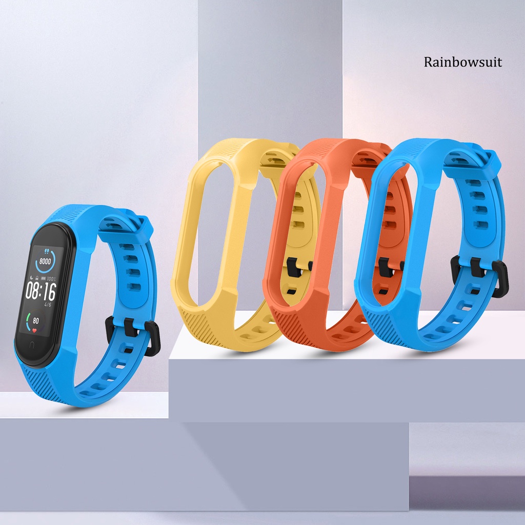 Dây Đeo Silicone Mềm Thay Thế Cho Đồng Hồ Thông Minh Xiaomi Mi Band 5/6/NFC