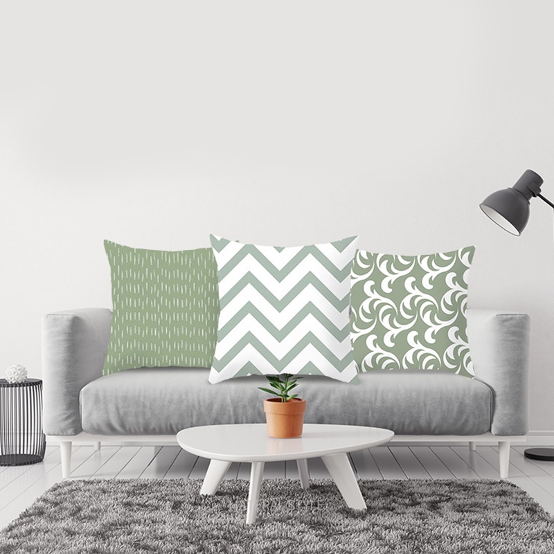Vỏ Gối 45*45cm Họa Tiết Hình Học Trang Trí