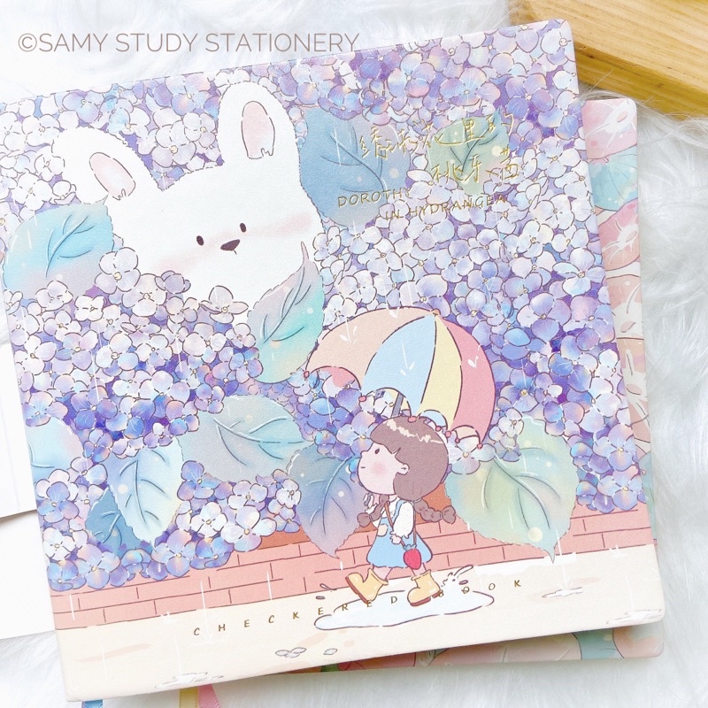 Sổ tay bìa da mềm Simno Dorothy size vuông 16x16cm - 192 trang cao cấp làm lưu bút, bullet journal, take note