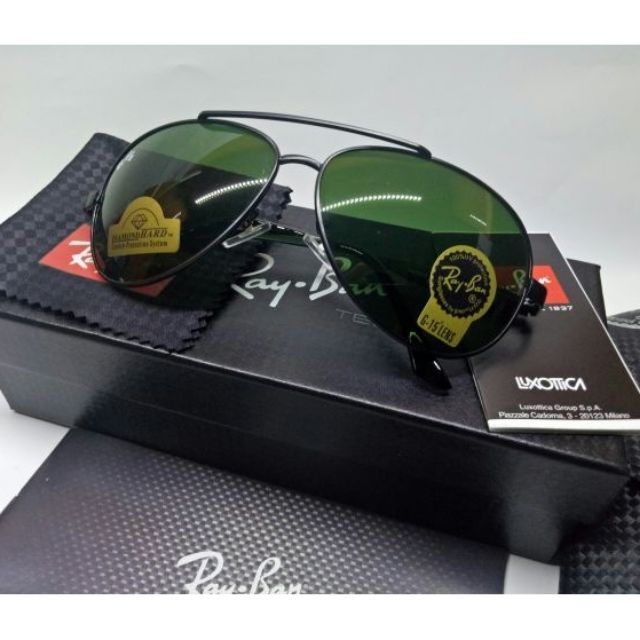 MẮT KÍNH RAYBAN DIAMOND KIỂU MỚI GỌNG ĐEN, CHỐNG VA ĐẬP, CHỐNG XƯỚC (HÀNG XỊN)