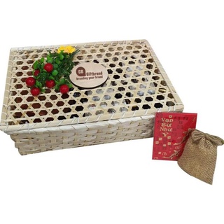 Hộp mây tre đan hộp tre làn tre giỏ mây tre đan mã 01
