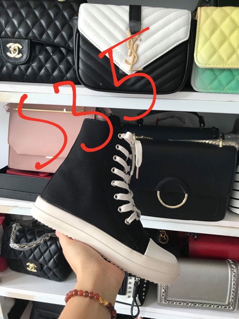 Giày Rick Owens cao cổ nữ, giày RO | BigBuy360 - bigbuy360.vn