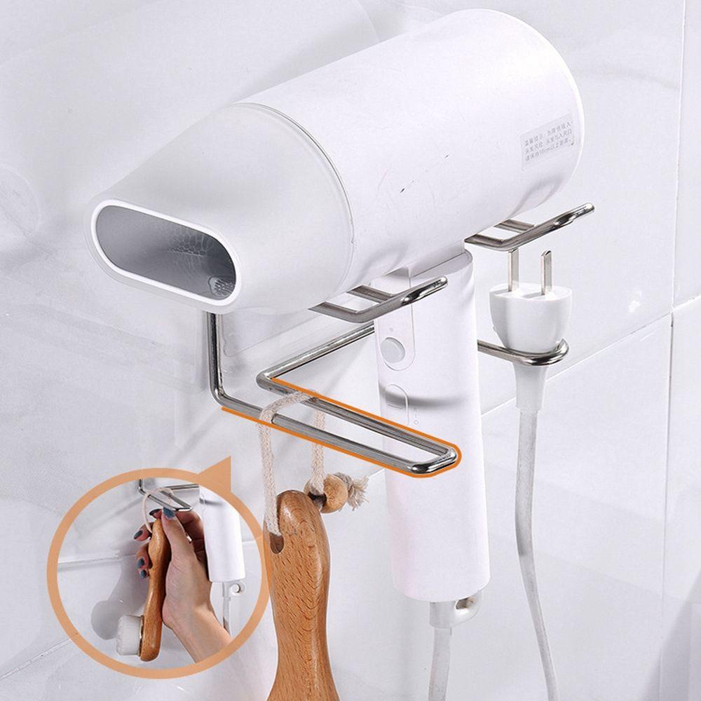 Giá Đỡ Máy Sấy Tóc Bằng Thép Không Gỉ Tiện Lợi Dành Cho Phòng Tắm