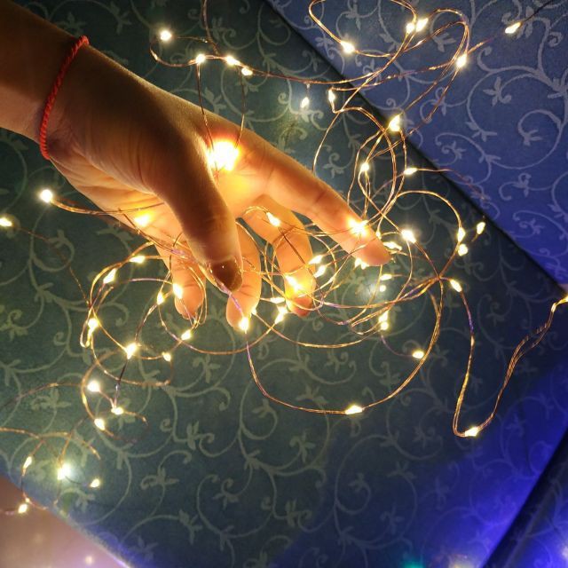 5m đèn led trang trí đom đóm không chớp nháy Fairy Light dùng trang trí giáng sinh noel, năm mới