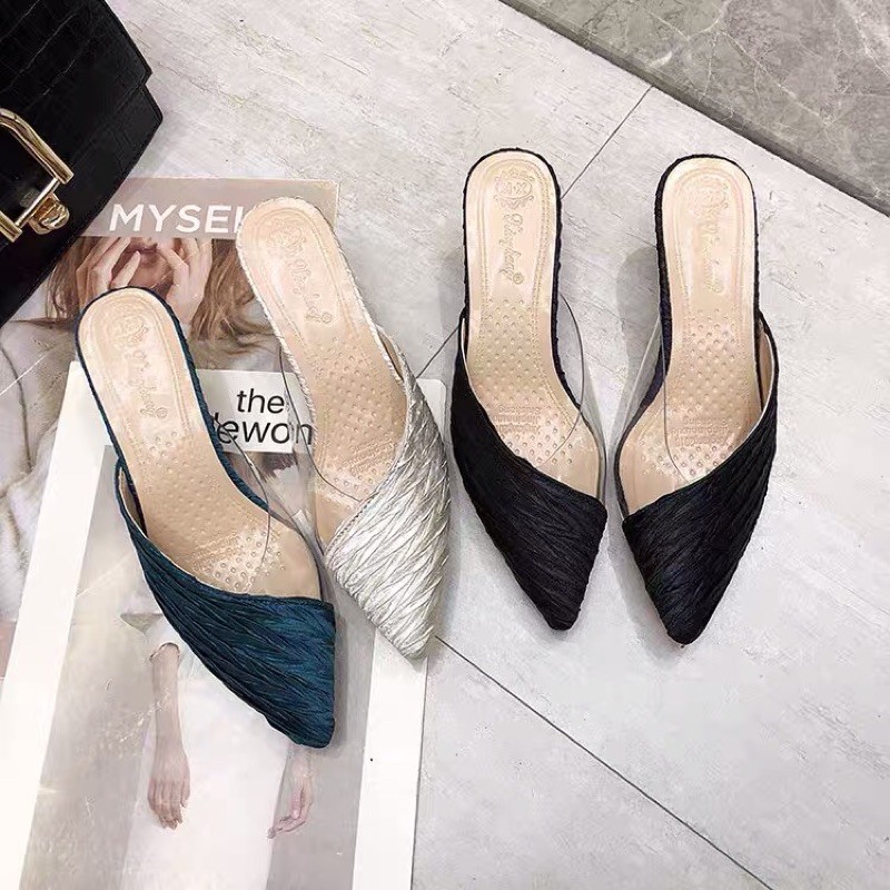 🌴Dép sục phối lụa