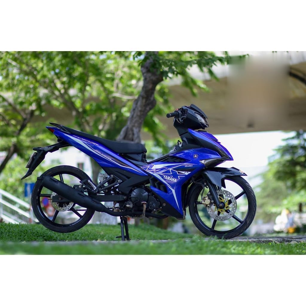 Tem Rời Dán Xe Exciter 150  Mẫu Chữ MX 2019 Xanh GP Đen Cực Chất, Hàng 3 Lớp Chất Lượng Cao Không Bay Màu .Team Decal
