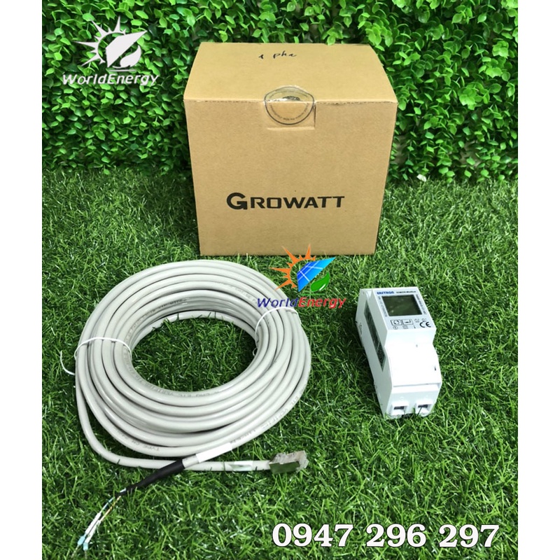 Thiết bị bám tải Growatt 1pha 100A (SDM230) có dây tín hiệu kèm theo