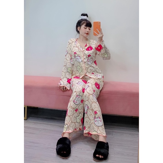 Đồ Bộ Pijama - Bộ lụa Mango cao cấp | BigBuy360 - bigbuy360.vn
