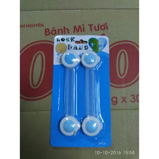 bộ 2 chiếc khóa tủ lạnh, tủ đồ (ảnh thật)
