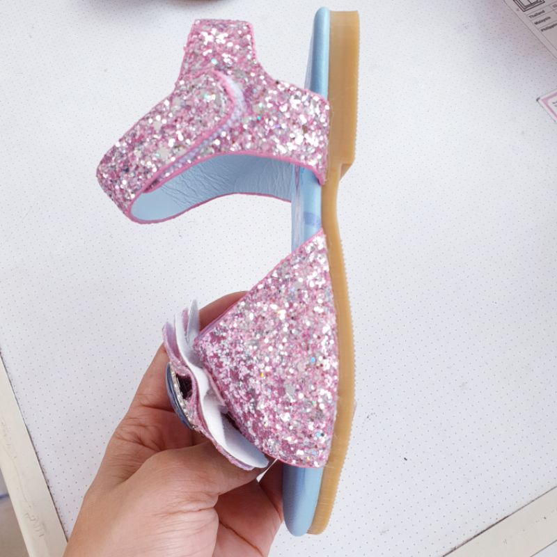 Giày sandal công chúa Elsa cho bé gái 3-8 tuổi đi học đi chơi
