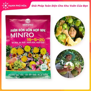Phân Bón Hữu Cơ Minro NPK 15 5 20- Ra Hoa, Ra Trái, Nuôi Hoa Nuôi Trái, Dùng Cho Rau Màu, Cây Ăn Trái, Hoa Kiểng