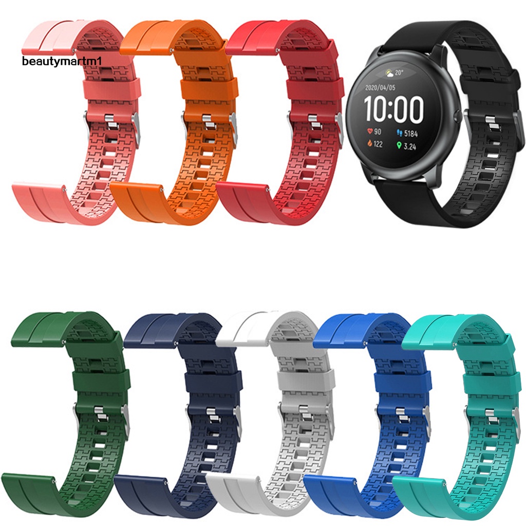 Dây Đeo Silicone Mềm 20mm Cho Đồng Hồ Thông Minh Xiaomi Haylou Solar LS05 Beautymartm1