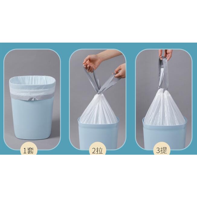Túi đựng rác có dây rút 3 cuộn MINIGOOD