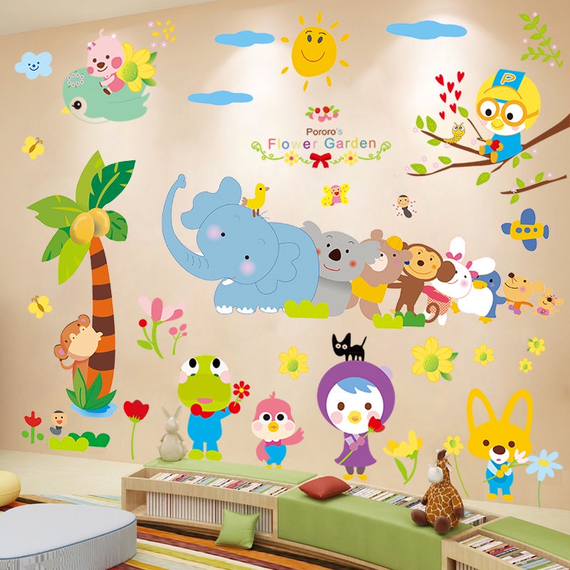 Giấy Dán Tường Hình Doraemon Trang Trí Phòng Ngủ Cho Bé dán decor phòng