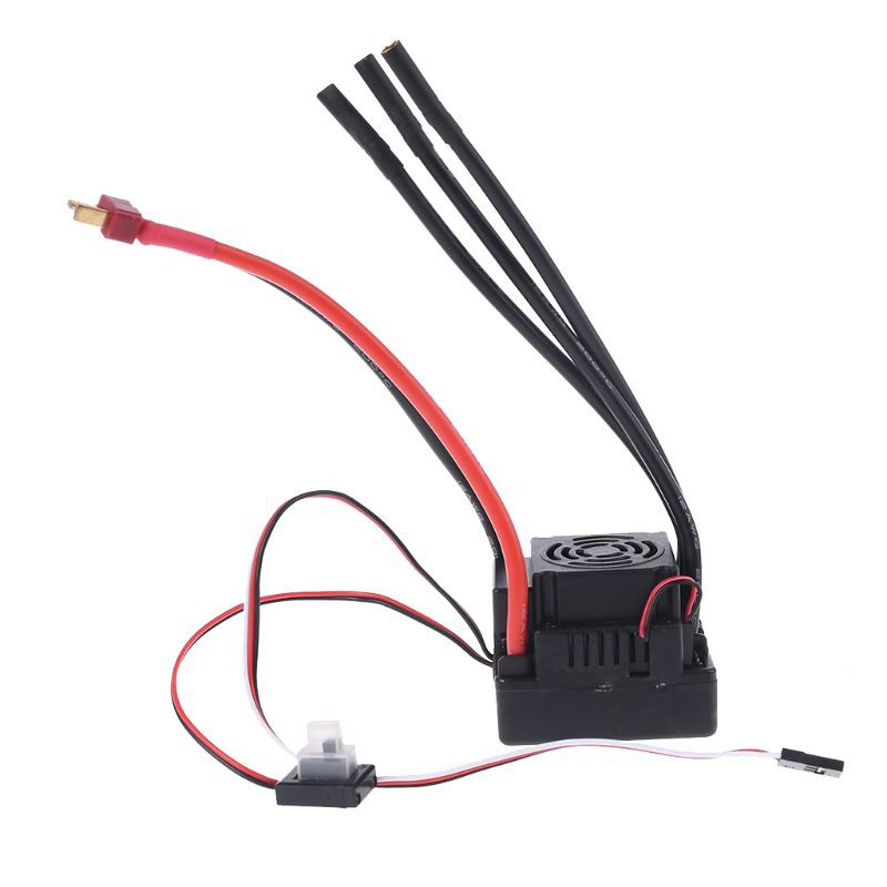 Động cơ không chổi than chống thấm nước 120A ESC phích cắm chữ T dành cho mô hình xe 1/8 1/10 RC