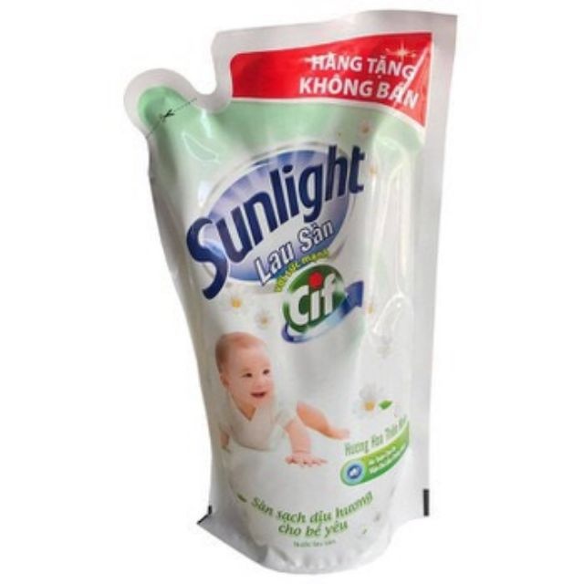 Combo 3 túi Nước lau sàn sunligh sạch dịu hương 700ml dạng túi siêu tiết kiệm nhé cả nhà