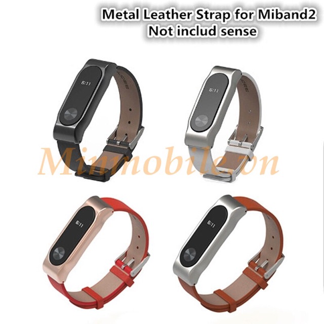 Miband 2 - dây da - có bảo vệ màn hình Full sạc