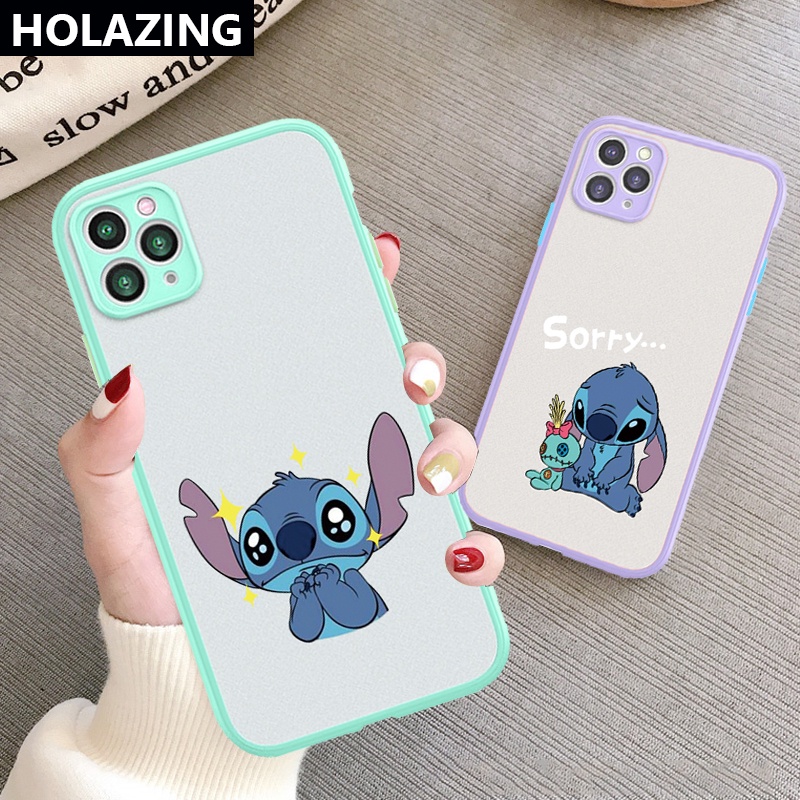 Ốp điện thoại PC cứng nhám in hình Stitch cho iPhone 13 Pro Max