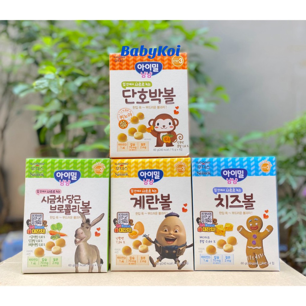 Bánh bi men ILDong Hàn Quốc cho bé (date 5-6/2021)