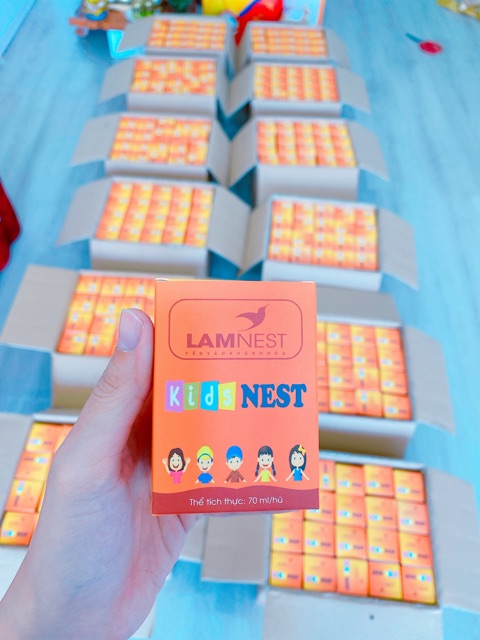 1 thùng 60 hủ yến chưng sẵn cho bé ( tặng 6 hủ) LAMNEST 28% yến