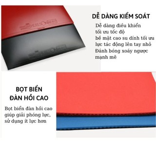 Mặt vợt bóng bàn Huesion Crazy Speed - Lót cao su bọt biển, bám xoáy tốt, tăng tốc độ bóng bàn (ko có bao bì)